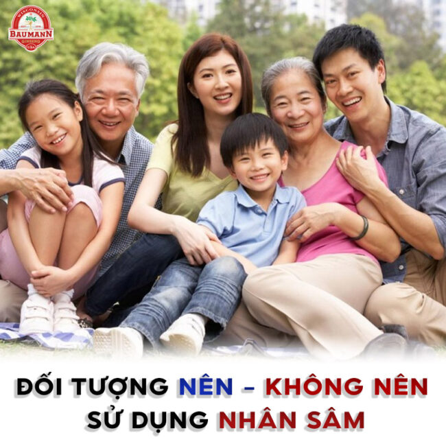 Đối tượng sử dụng nhân sâm