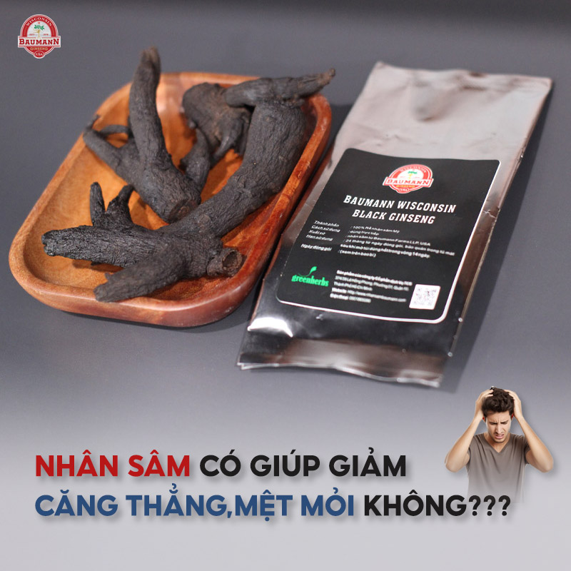 Nhân sâm có giúp giảm căng thẳng mệt mỏi không